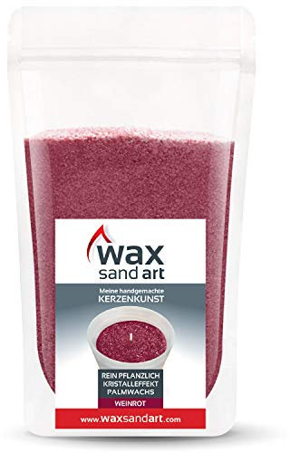 Kerzenwelt Kerzensand 500 Gramm MIT Duft (inkl. 6 Dochte mit 17 cm) … (Apfel-Zimt)