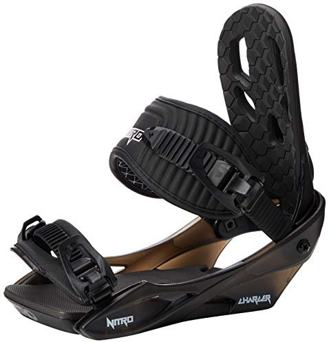 Nitro Snowboards Unisex Jugend Youth Charger '20 All Mountain günstig Bindung Snowboardbindung, Black, Medium