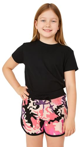 A2Z 4 Kids Girls Shorts 100% Cotton Dance Sports Trendy Fashion Summer Hot Short Lightweight Comfort Breathable Stylish Running Beach Shorts Tank Top Pants New Age 2-13 Years