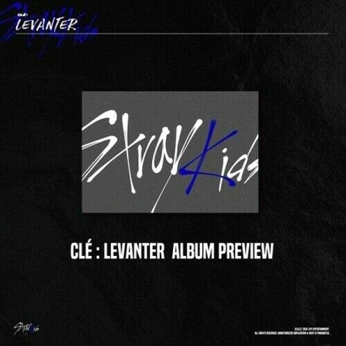 STRAY KIDS 'Cle:Levanter' Mini Album Normal Version Random CD+PhotoBook+3p QR PhotoCard+PreOrder+Message PhotoCard Set+Tracking Kpop Sealed