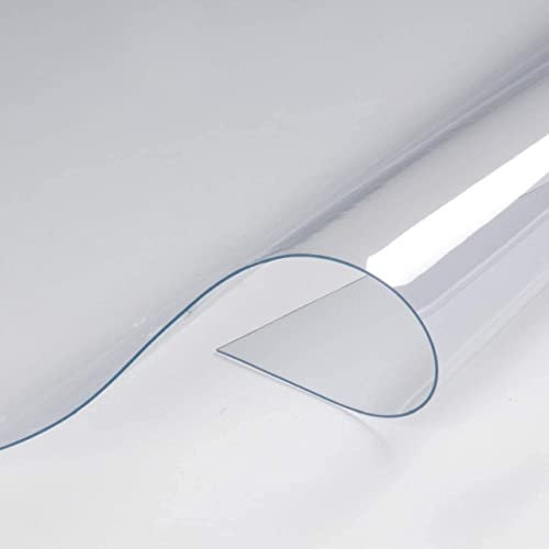 SCHULZ PVC Folie Plane Transparent in 0,9mm Stärke, 140cm Breit, als Meterware Wasserdicht, Stabil und Flexibel (5 m x 1.4 m)