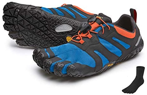 FiveFingers Vibram V-Trail 2.0 Men + Zehensocke, Size:42;Color:BlueOrange