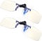 Yogo Vision Blue Light Clip on Computer Glasses Video Gaming Digital Glasses Easy Fit Dry Eyes Relief Eye Protection, 2 Pack, 58