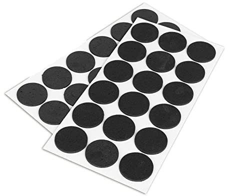 LouMaxx Antirutsch Pads selbstklebend | 36 x Anti Rutsch Möbelstopper schwarz, rund Ø 35 mm | rutschhemmend mit extra starkem Halt