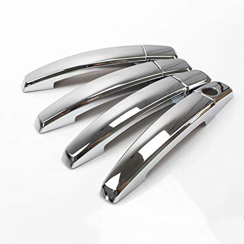 BGYZD Fit für OPEL Astra H 2004-2009 Fit für OPEL Astra J 2010-2015 Vauxhall Autotürgriffabdeckung Zieraufkleber Zubehör-Silber