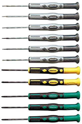 DURATOOL D03447 Precision Screwdriver Set, 11 Piece