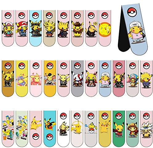 Sunshine smile Magnet Magnetische Lesezeichen,30pcs lesezeichen magnetische,magnetische Lesezeichen Bunt Niedlichen Lesezeichen,magnetische Lesezeichen Kinder,book marks for reading (Gelb-30)