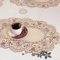 HpLive Tischdecke Oval 30 x 45 cm Spitze Blumenmuster kleine Tischdecke für Zuhause Party Garten Hochzeit Weihnachten Heimdekoration