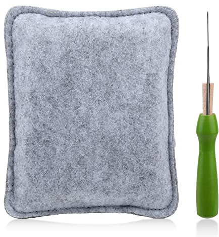 Namner Needle Felting Pad 4.72 x 3.74 Inches, Felting Mat with Needles | Felting Needle and Mat, Needle Felt Tool Kit, Needle Felting Needles and Felting Pad