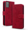 Rosbtib Handyhülle für Samsung Galaxy A41 Premium PU Leder Hülle mit Magnetic Closure Standfunktion Flip Cover Mandala Prägung Samsung Galaxy A41 - Rot