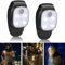 LED Clip Lampe, 4 Modi Lauflicht Blinklicht USB Wiederaufladbar LED Stirnlampe, Flashing Lights, Kleinstirnlampe, USB Wiederaufladbare LED Lauflichter, Für Laufen Joggen Camping Wandern (2)