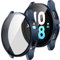 ZZDZZ 2 Piezas Rígida PC Funda Compatible con Samsung Galaxy Watch 5/Watch 4 40mm, Carcasa Anti-Rasguños Protector Protector de Pantalla para Galaxy Watch 5/4 (Azul+Claro)