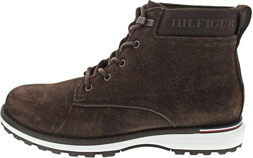 Tommy Hilfiger Corporate Outdoor Suede Boot (Outdoor-Stiefel Herren, Braun (Cocoa), 45 EU
