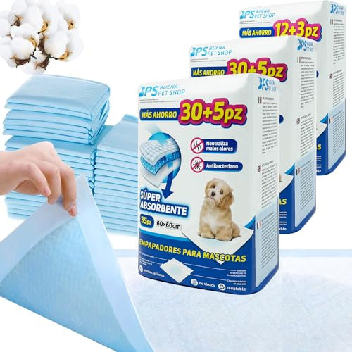 BPS 105 Pcs Empapadores Perro de Entrenamiento 60*60 cm para Perros Gatos Alfombrilla Toallita Higiénica (105pcs 60 * 60 cm) BPS-2213*3