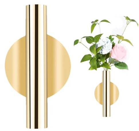 Honhoha Tubo de flores montado en la pared, Florero de tubo de flores montado en la pared | Soporte para exhibición de flores | Tubo de flores montado en la pared para exhibición de flores, soporte de
