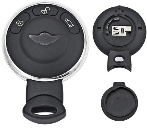 Télécommande 3 Boutons Remplacement Boîtier de clé Pliante Coque de Voiture étuide la clé Pliante Key à Distance sportage Convient à pour per pour BMW Mini Cooper R56 avec Support de Batterie