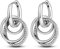 CYCUFF 925 Sterling Silber Hoop Ohrringe Bunte Cubic Zirkonia Schmuck Ohrringe für Frauen Set Ohrring Geschenke für Sie (Ewige Liebe Ohrringe)