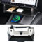 Heryvii Hidable Under Screen Storage for Tesla Model 3 Model Y 2016-2024, Upgrade Damping Slides and Press Switch Design, Open and Close Center Console Organizer Tray with Anti-Slip Pad