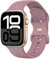 Meliya Bracelet Compatible avec Bracelet Apple Watch 40mm 38mm 41mm 42mm Femme 44mm 45mm 46mm 49mm, Confettis Silicone Bracelet de (Fumée Violet, 44/45/46/49/42mm(Series 3 2 1))