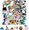MTB Aufkleber Set - 50 Stück Mountainbike Sticker für Laptop, Helm, Motorrad, Skateboard, Auto, Fahrrad, Computer - Graffiti Design