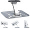 Salange Support de Support de projecteur Bureau,Mini projecteur,Rotatif à 360° avec des Projections d'interface à vis de 1/4 de Pouce (6mm),pour la Plupart des projecteurs,Argent