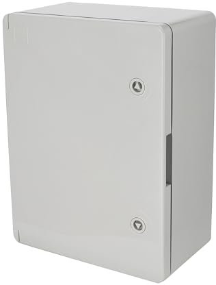 Quadro Elettrico da Parete 400x300x210 mm IP65 Grigio - Scatola di Distribuzione in ABS con Piastra di Montaggio Zincata - Armadietto per Impianti Elettrici da Esterno e Interno - Horoz Electric