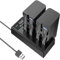 Powerextra 2 Batterie de Rechange Compatible NP-F970 F960 F930 F950 et Batterie 8800mAh Chargeur Double LCD Compatible avec DCR-VX2100 DSR-PD150 DSR-PD170 HDR-AX2000 HDR-FX7 HDR-FX1000