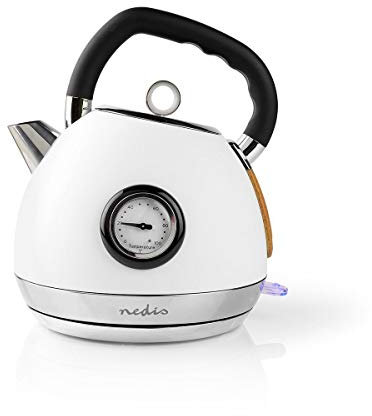 Nedis KAWK530EWT Bollitore elettrico, bianco, 1.8 L x 2200 W