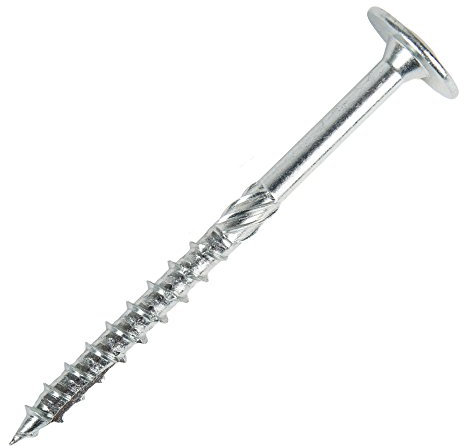 Vis charpente à tête large STIER, 50 pièces, acier, 8x400 mm, acier galvanisé, homologation ETA, vis de construction bois 50 pièces