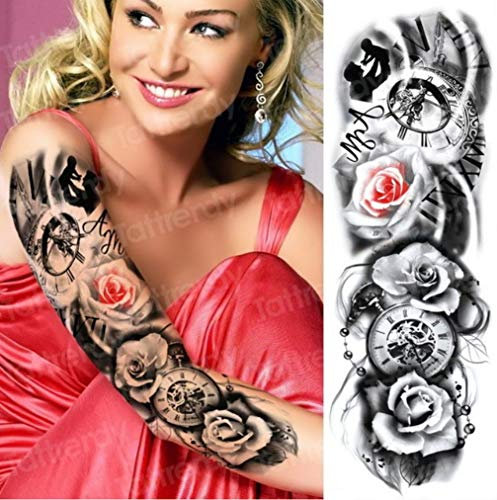 EROSPA® Tattoo-Bogen temporär - Oberarm/Unterarm - Frauen Männer - Wasserfest