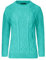 Red Olives Ladies Womens New Chunky Diamond Cable Knitted Long Sleeve Sweater Pull Over Jumper Top (8/10, Aqua)