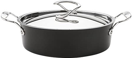 Circulon Style Hard Anodised Sauteuse, 27cm/3.8L, Black