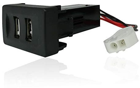 flexzon Dash Dashboard Panel Dual Usb Port Charger Power Outlet 12v for