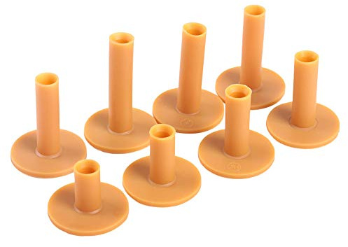 Alomejor 8 St¨¹ck Langlebige Gummi Golf Tee Set mit 8 Gr??en (35mm-80mm) f¨¹r Driving Range und Outdoor ¨¹bungsplatz Golf Tees