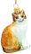 SIKORA Katze besondere Weihnachtskugel Glas Christbaumschmuck Deko Figur Weihnachten Anhänger Ornament - Meisterstücke - BS705, Variante:rot