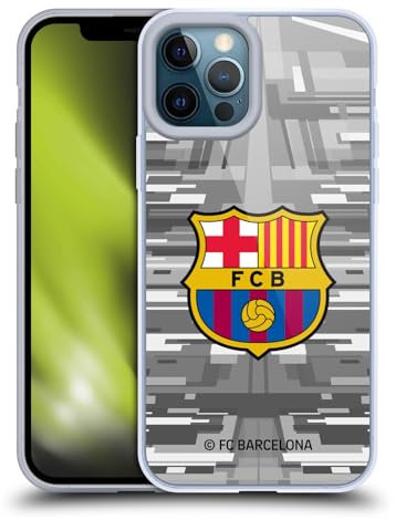Head Case Designs Officially Licensed FC Barcelona Away Goalkeeper 2019/20 Crest Kit Gel Case [Military Grade Protection] Compatible with Apple iPhone 12 Pro Max and Compatible with MagSafe
