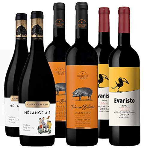 Bodegas LAN - Pack Vino Tinto Portugal Irreverente - 6 botellas de 750 ml - Total: 4500 ml