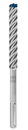Bosch 1x EXPERT SDS max-8X Hammer Drill Bit (for Soft stone, Hard stone, Ø 25.00 mm, Professional Accessory Rotary Hammer Drill)