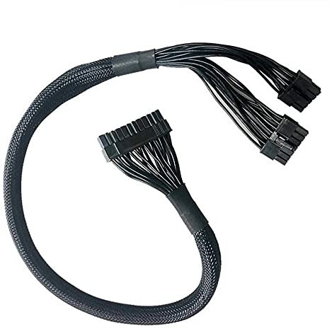 ZAHARA Câble Adaptateur d'alimentation pour C-orsair RM1000 RM850 RM750 RM650 RM550 ATX 10 Broches à 24 Broches Connecteur