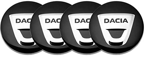 XGAGCF 4 Stück Auto Radnabenkappen Wheel Center Caps Alufelgen Felgenkappen Nabendeckel Aufkleber, für Dacia Duster Logan Sandero 2 Mcv Sandero 56MM Auto Dekoration Abzeichen Zubehör