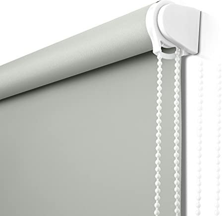 NUTRO CHILL Blackout Roller Shades for Window 23 W x 68 L Light Gray