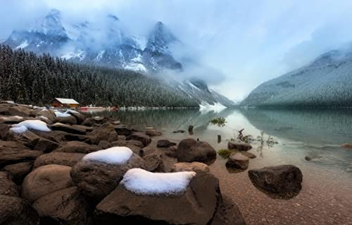LHJOYSP Puzzle lustig 1000 Teile,Natürliche Schönheit,Alberta,Lake Louise,Kanada,75x50cm