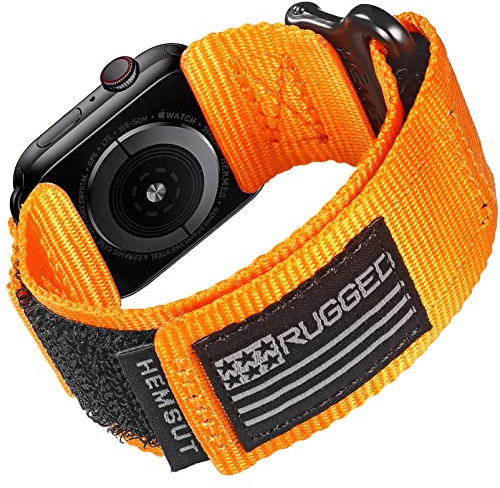 Compatible con la banda de Apple Watch, banda deportiva de nylon de alta con diseño de bucle tejido, banda de para la serie 7/6/5/4/3/2/1/SE