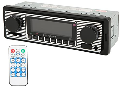ciciglow Auto-Bluetooth-MP3-Player, FM 87,5-108 MHz, Multifunktions-Radio, Freisprechen, Sprachnavigation, Klarer Sound, Autoradio, WAV-AUX-Eingang