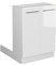 Vicco Isla de Cocina Fame-Line, Blanco Alto Brillo/Blanco, 60 cm sin encimera