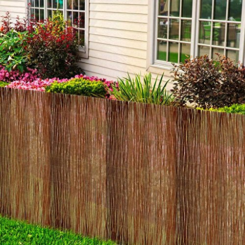 Weidenzaun, natürlicher Sichtschutzzaun 300x100 cm Weide für Garten, Terrasse, Hinterhof