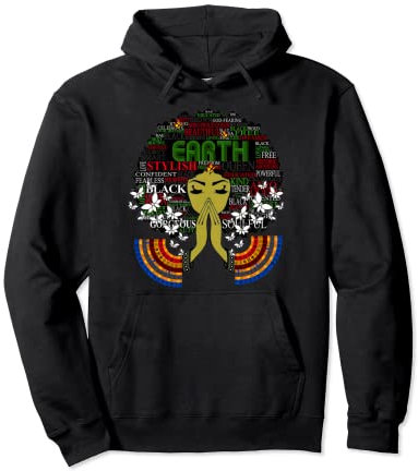 Erde - Schwarze Frau Mutter Erde Pullover Hoodie