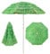 RELAX4LIFE Sonnenschirm Hawaii Stroh, Strandschirm Gartenschirm Neigbar, Balkon Strand Strohschirm Ø 200 cm, Reisstroh Marktschirm Sonnenschutz, Bastschirm Hawaiischirm Rund(Grün)