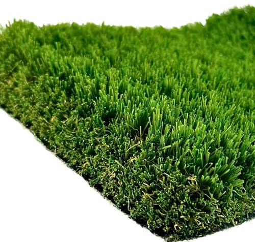 Césped Artificial Terraza 42mm Premium. Rollos Cesped Artificial al Corte. con Memoria. Super Suave. Mod Santander (1mx5m = 5m2)