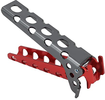 Heißplattengreifer für Camping, Anti-Verbrühung, Hot Pot Clamp Camping Pfannen zum Kochen, Topfheber Camping Topfgreifer Topfhalter, nicht verbrühend, für Camping Kochen (schwarz und rot)